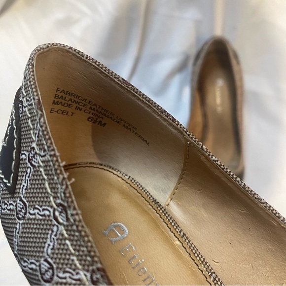 Etienne Aigner Peep Toe Brown Heels Pumps Size 6.5 - Picture 8 of 13